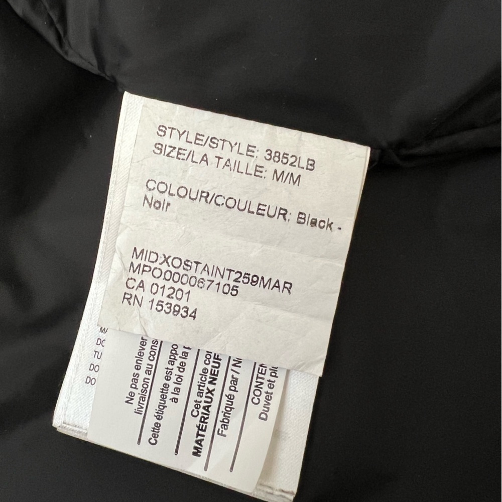 🎄🥗Like new condition Canada Goose MCKENNA Coat Black Size M - Picture 14 of 15